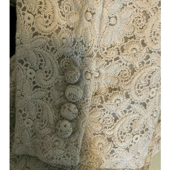 Dialogue Womens QVC Style Eyelet Embroidered Suit Jacket Blazer Size XL - Picture 5 of 10